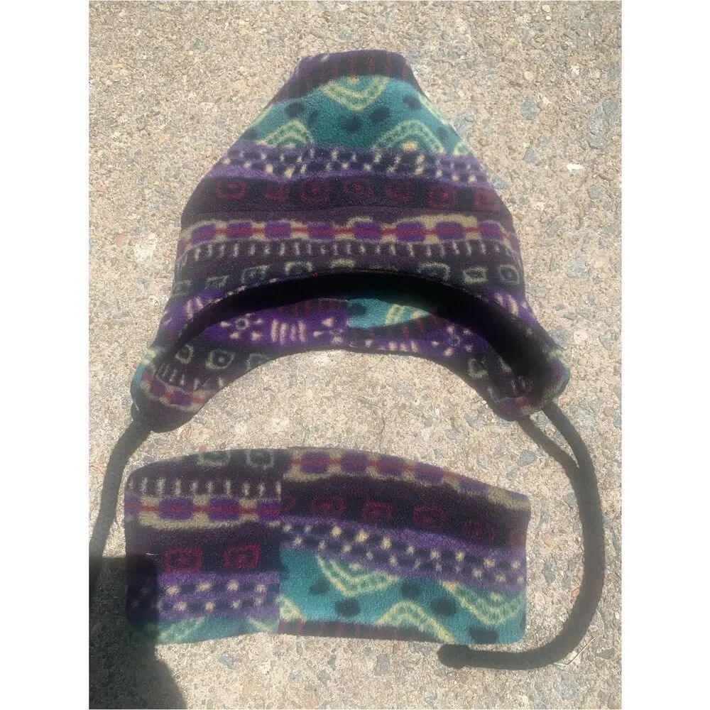 Vintage Polartec Winter Hat and Headband